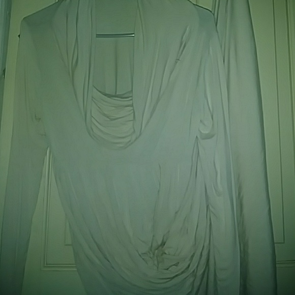 New large silk cream colored maternity dress - Picture 1 of 4